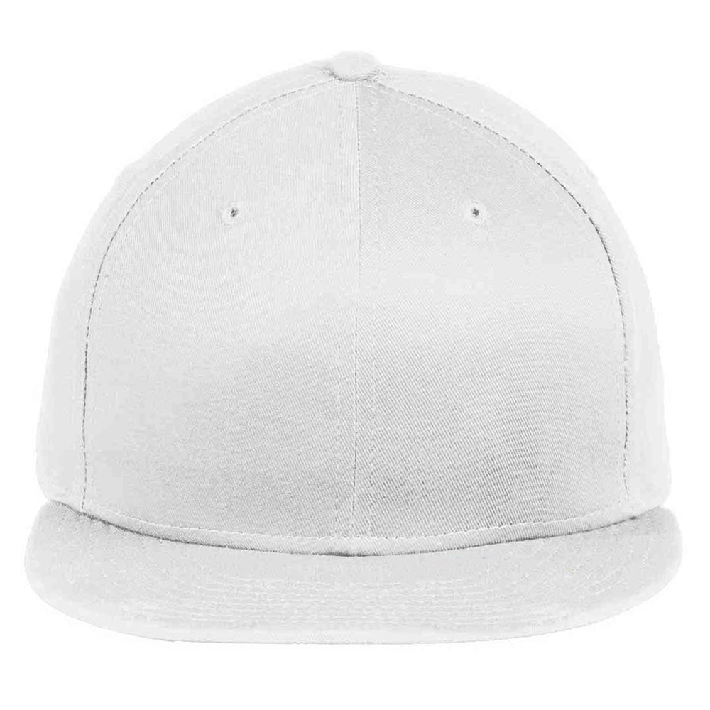 Embroidered Flat Bill Hat - New Era - Flat Bill Snapback Cap