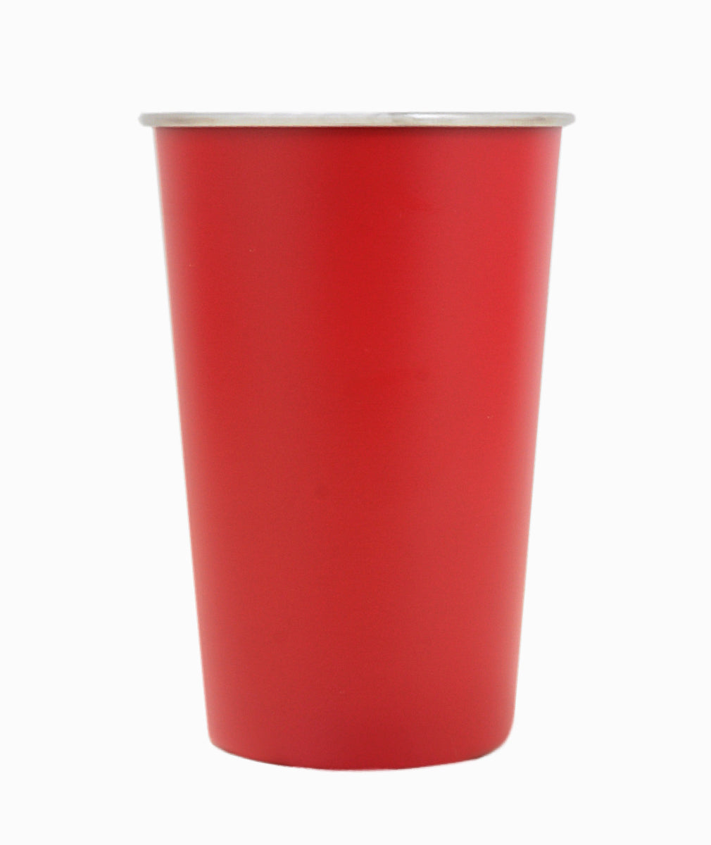 Personalized Double-Sided Stainless Steel Pint Glass