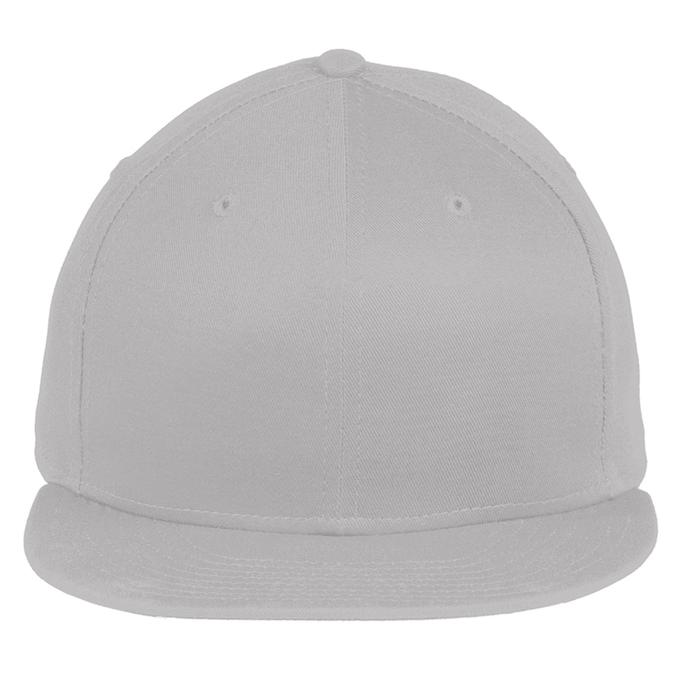 Embroidered Flat Bill Hat - New Era - Flat Bill Snapback Cap