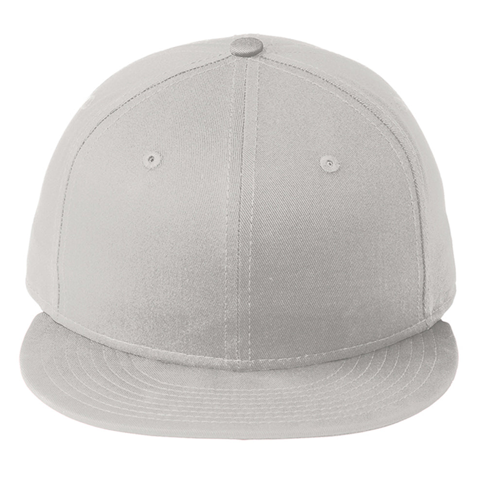 Embroidered Flat Bill Hat - New Era - Flat Bill Snapback Cap