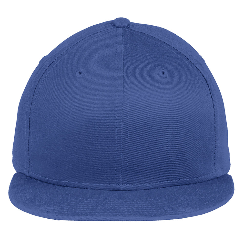 Embroidered Flat Bill Hat - New Era - Flat Bill Snapback Cap