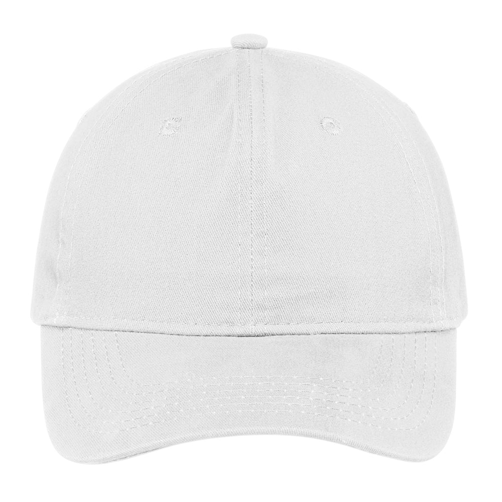 Embroidered Hat - Port & Company - Brushed Twill Low Profile Cap