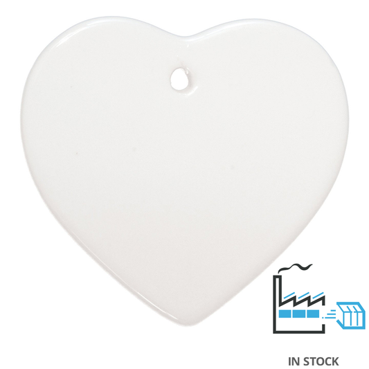 Ceramic Heart Ornament - PhotoMugs