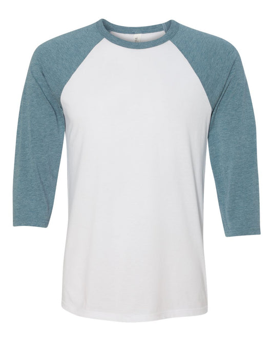 Unisex 3/4 Sleeve Baseball Tee - Bella+Canvas 3200