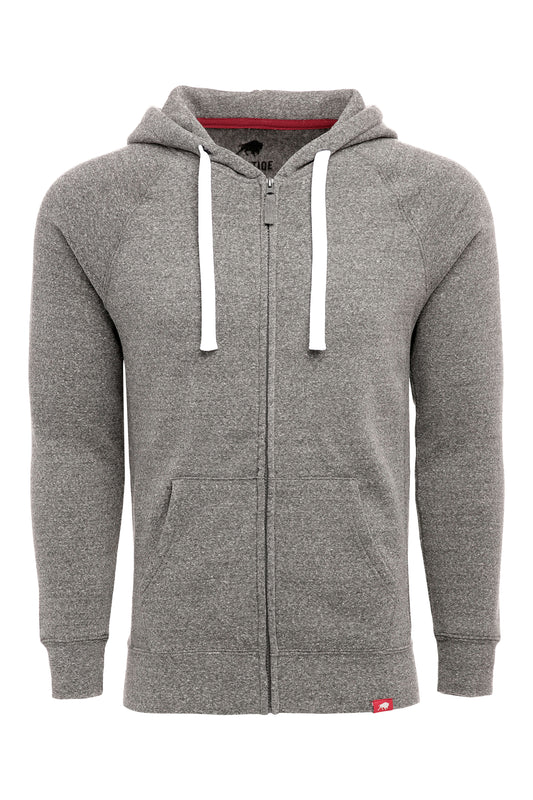 Heywood Tri Blend Fleece Zip Up Hoodie