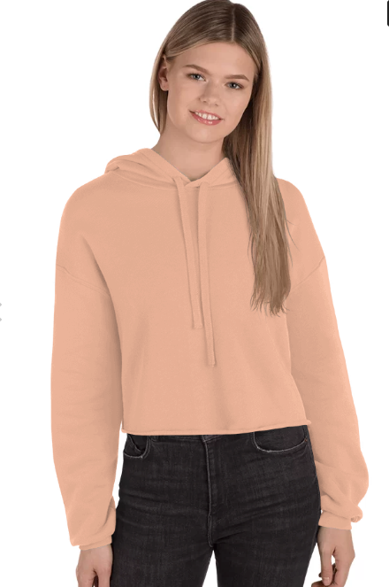 Women's Fleece Crop Hooded Sweatshirt