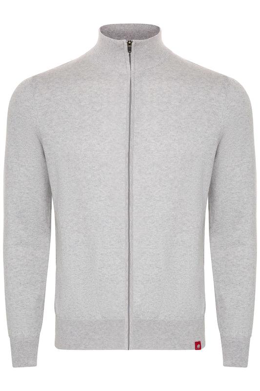 Vail Men's Ultra Soft Cotton, Cashmere Knit Full Zip Jacket